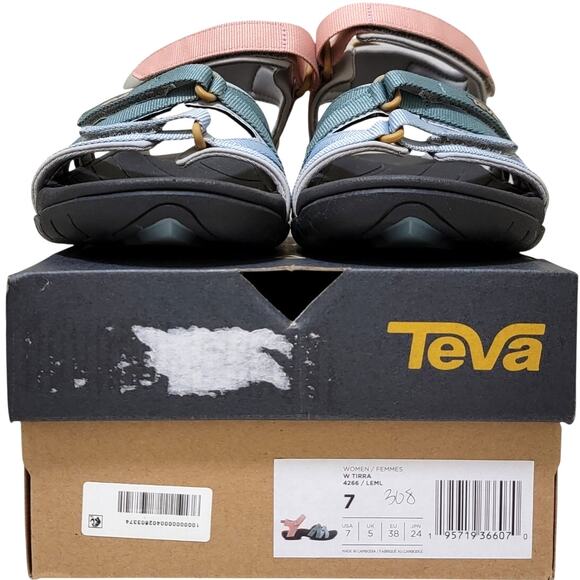 Teva Women Ankle Strap Strappy Active Sandals Tirra Size US 7 Light Earth Multi - Picture 5 of 5